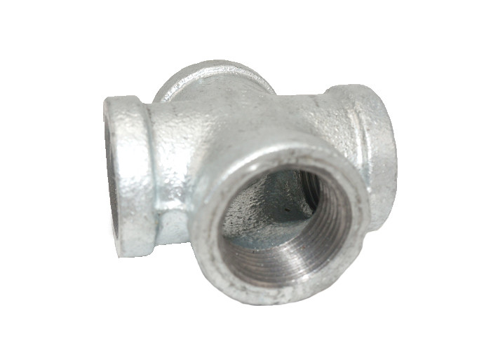 180 Cross Malleable Iron PO Lined Pipe Fitting, Elbow Pipe Fitting ANSI BS DIN